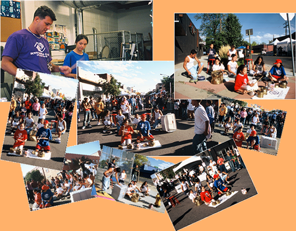 collage of community festivals and activities